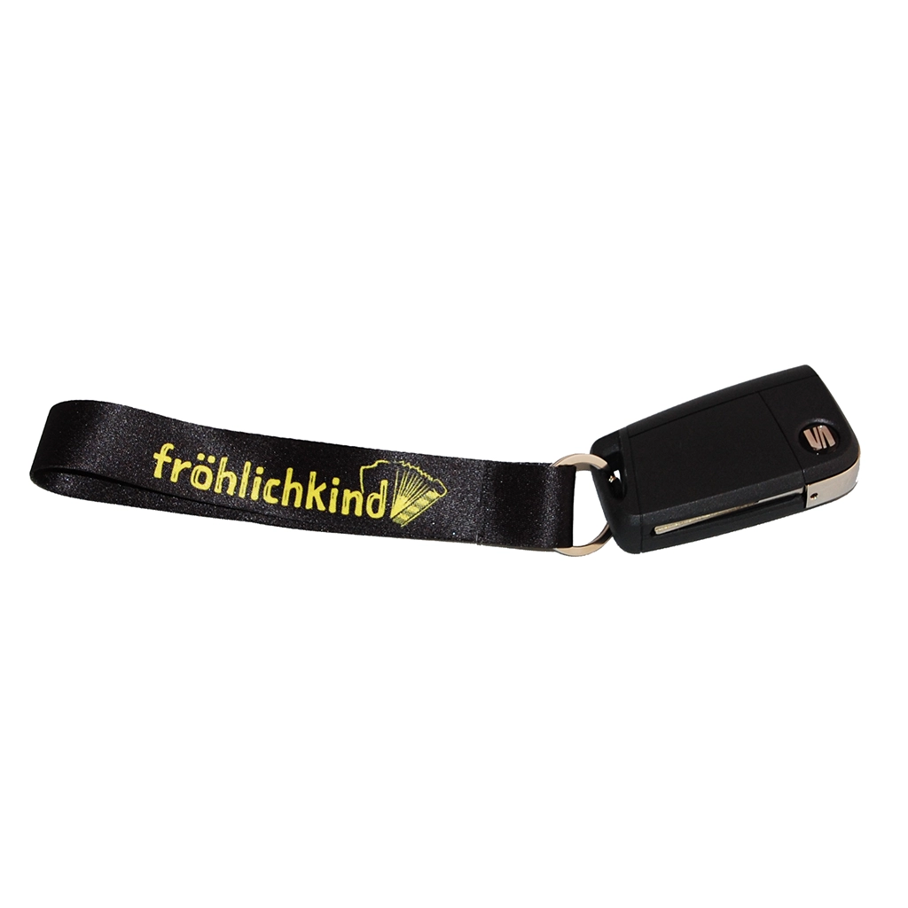 Schlüsselband Fröhlichkind mit einem Autoschlüssel