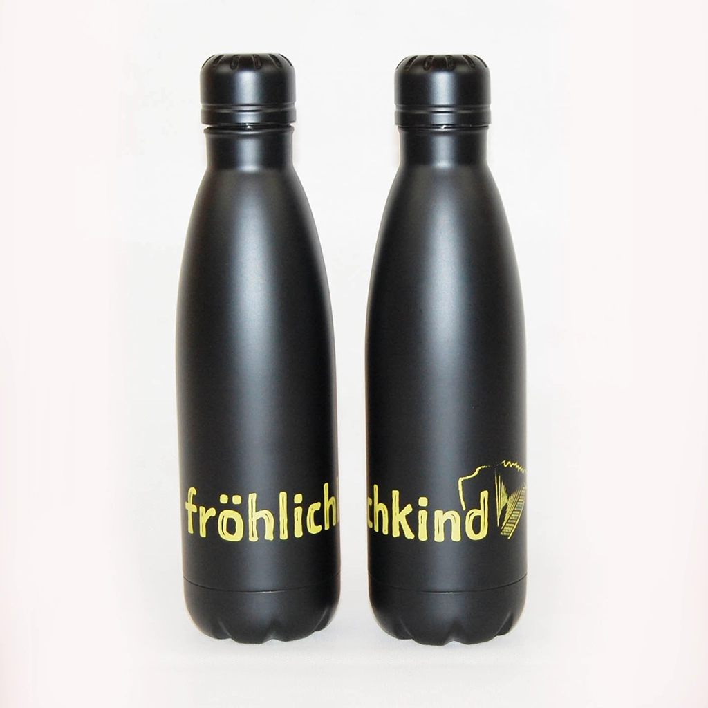 2 Trinkflaschen aus Edelstahl